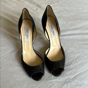 Jimmy Choo Black Stiletto Heels